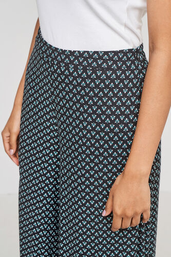 Black Geometric Straight Bottom, Black, image 2